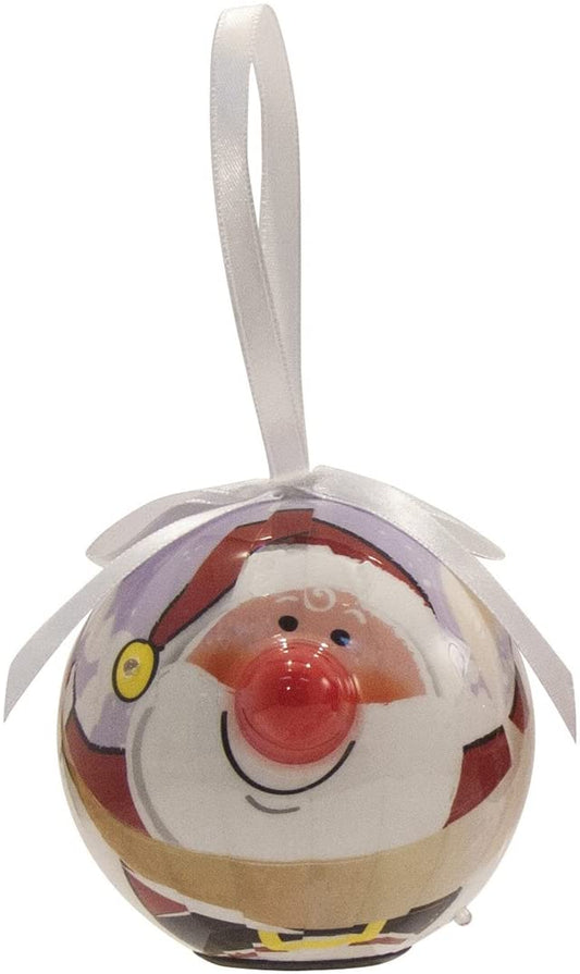 D & D Distributing Blinking Santa Claus Nose Ornament
