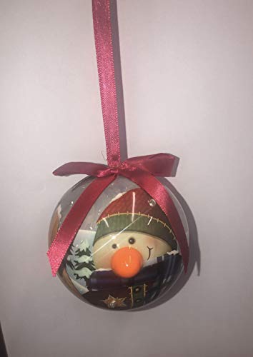 D&D Distributing Blinking Skiing Snowman Christmas Ornament