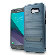 GSA Brushed Hybrid/Kickstand for Samsung Galaxy J3 2017, Emerge, J3 327 Blue