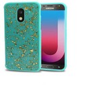 GSA Frozen Gold Glitter Hybrid Case For Samsung Galaxy J7 (2018) - Teal