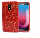 GSA Frozen Gold Glitter Hybrid Case For Samsung Galaxy J7 (2018), J737 - Red