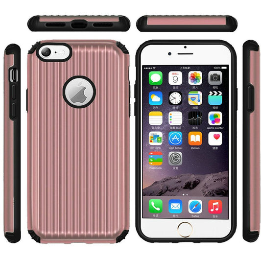 GSA Carry On Slim Tough Dual Layer Hybrid Case for iPhone 6 Plus 6s Plus (5.5") Rose Gold