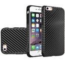 GSA Carbon Fiber TPU Rubber Candy Skin Case for iPhone 6 Plus/6s Plus - Black
