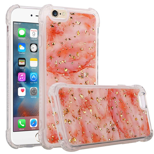 GSA Frozen Gold Marble Bumper Candy Case For iPhone 6/6s - Pink