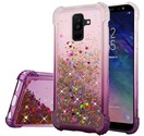 GSA Liquid Glitter Gradient Candy Case for Samsung Galaxy A6 - Purple/Clear