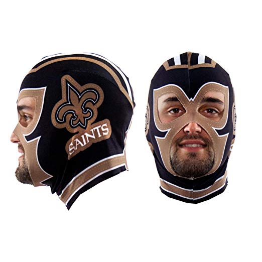 Little Earth NFL New Orleans Saints Super Fan Face Mask One Size Fit All