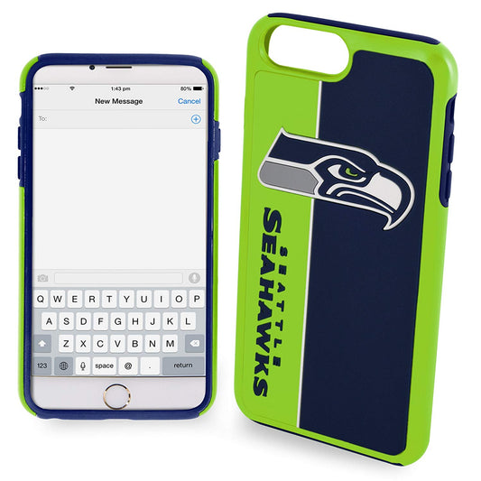 FOCO NFL Seattle Seahawks Bold Case For iPhone 8+, 7+, 6+, 6S+, (5.5")