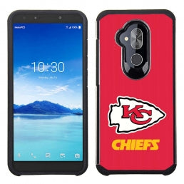 PBG NFL Kansas City Chiefs Textured Case for Alcatel 7 Folio