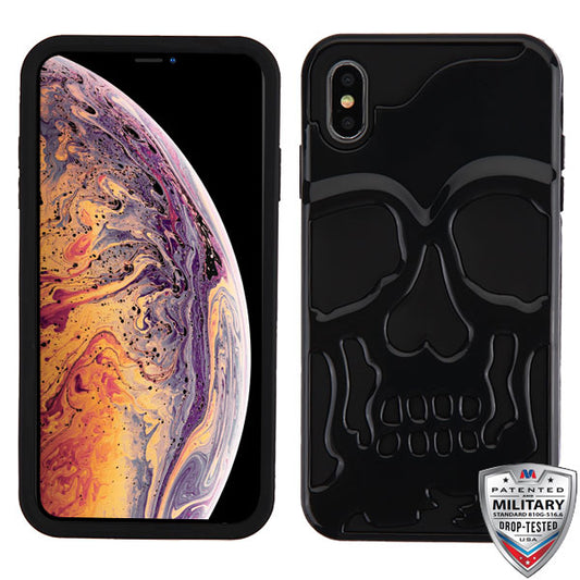 MyBat Skull Hybrid Case For iPhone XS Max (6.5") - Black
