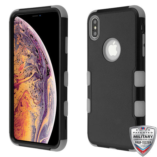 MyBat Natural TUFF Hybrid Case For iPhone XS Max (6.5") - Black/Gray