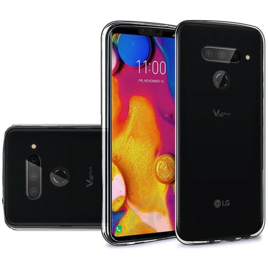 GSA Slim Flexible Candy Case for LG V40 ThinQ - Black