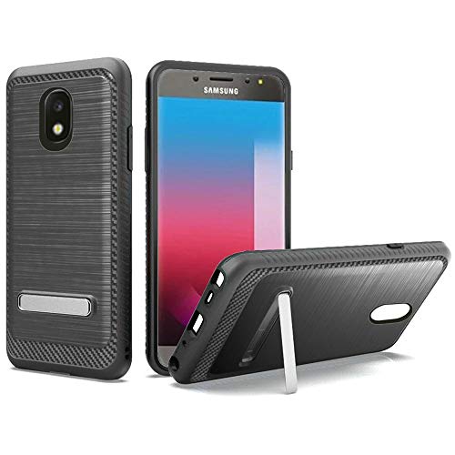GSA Brushed Hybrid Kickstand Case For Samsung Galaxy J7 (2018), J737Black
