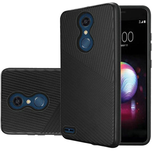 GSA Textured Embossed Hybrid Case For LG K30, K10 (2018) Black