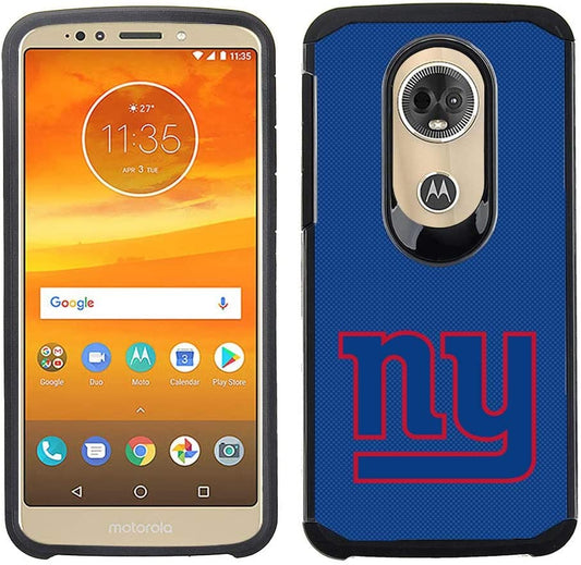 PBG NFL New York Giants Textured Case for Motorola Moto E5 Plus, E5 Supra, XT1924