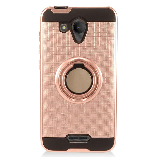 GSA Brushed Hybrid Case with Ring Case for Alcatel Tetra / 5041C Rose Gold