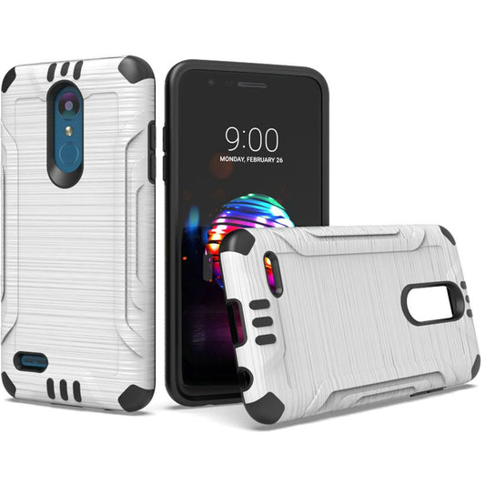 GSA Slim Armor Brushed Hybrid White Case for LG K30 K10 2018 Harmony 2