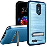 GSA Brushed Hybrid Magnetic Kickstand Case For LG K30 & K10 (2018) Blue