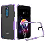 GSA Shockproof Bumper Transparent Case for LG K30 LG K10 (2018) Purple