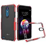 GSA Ultra Edge Shockproof Bumper Clear Red Case For LG K30, K10 (2018)