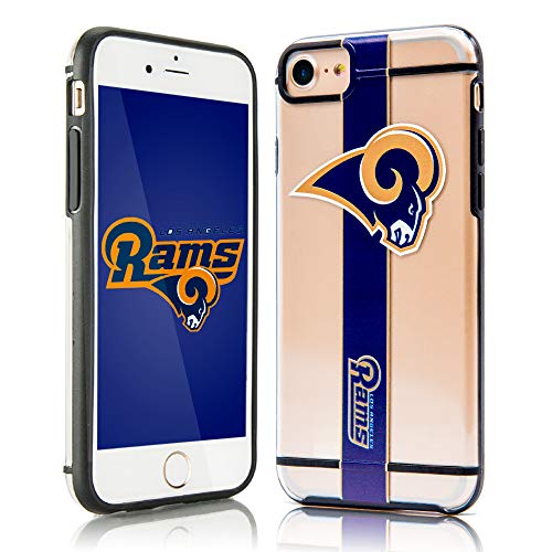 FOCO NFL Los Angeles Rams Clear Case for iPhone SE (2020-22), 8, 7, 6 & 6s (4.7")