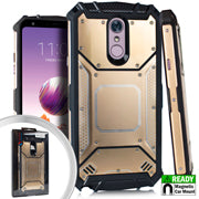 GSA Screw Metal Jacket Case for the LG Stylo 4, Stylo4 Plus (Gold)