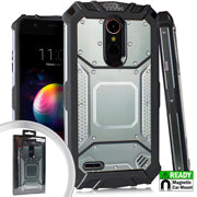 GSA Screw Metal Jacket Grey/Black Case for LG K30,K10 2018, LG Phoenix Plus, Harmoney 2, LG Premier Pro