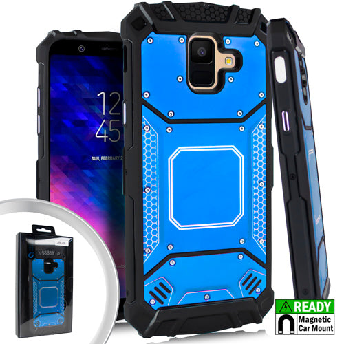 GSA Metal Jacket Hybrid Case for Samsung Galaxy A6/A600 Blue Black