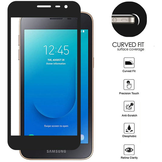 GSA Tempered Glass w/Black Edge For Samsung Galaxy J2/J2 Core - QTY 2