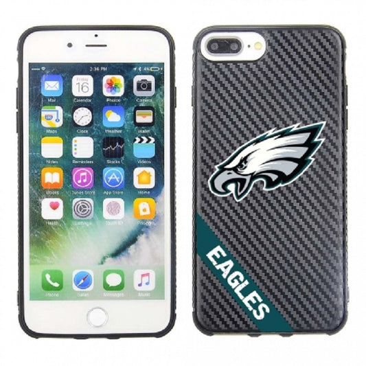 PBG NFL Philadelphia Eagles Carbon Case for iPhone 8 Plus, 7 Plus, 6+, 6S+ (5.5")