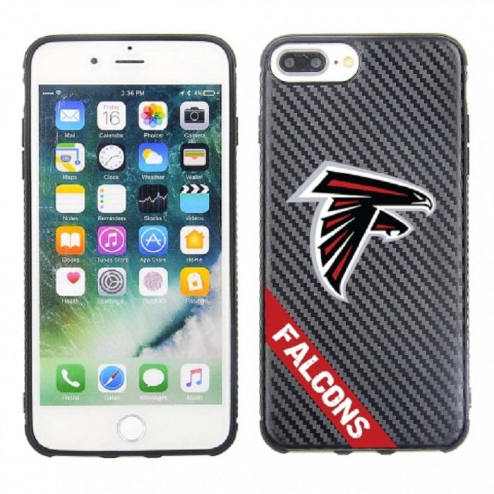 PBG NFL Atlanta Falcons Carbon Case for iPhone 8 +, 7 +, 6 + & 6S + (5.5")