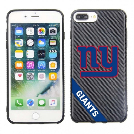 PBG NFL New York Giants Carbon Case for iPhone 8 +, 7 +, 6 + & 6S + (5.5")