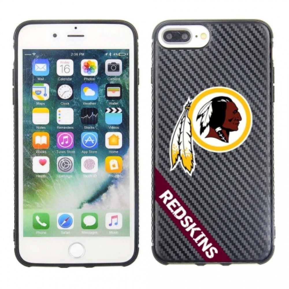 PBG NFL Washington Redskins Carbon Case for iPhone 8 Plus, 7 Plus, 6 Plus & 6S Plus (5.5")