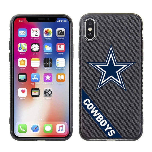 PBG NFL Dallas Cowboys Black Carbon Case for iPhone X, XS (5.8")