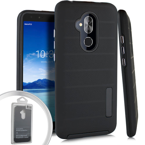 GSA Deluxe Brushed Case for the Alcatel 7 Folio, 6062W - Black