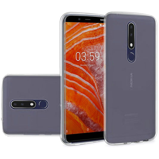 GSA Slim Flexible Candy Case for Nokia 3.1 Plus - Clear