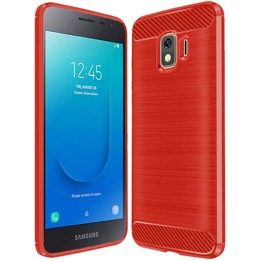 GSA Brushed Hybrid Case For Samsung Galaxy J2, J2 Core - Red