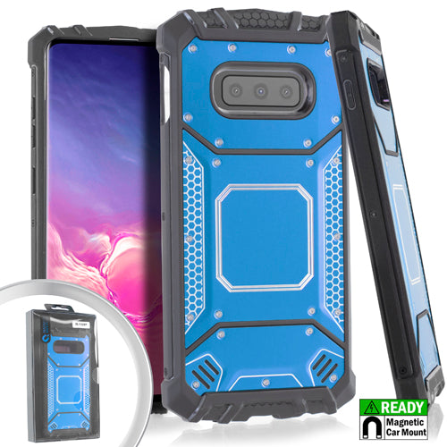 GSA Screw Metal Jacket Case for Samsung Galaxy S10e (5.8") - Blue/Black