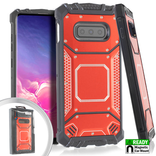 GSA Screw Metal Jacket Case For Samsung Galaxy S10e (5.8") - Red