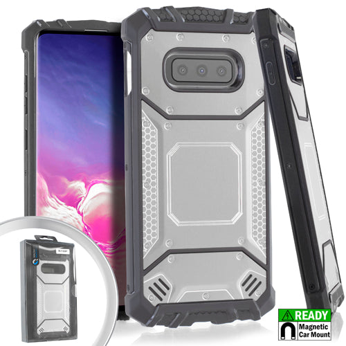 GSA Screw Metal Jacket Case for Samsung Galaxy S10e (5.8") - Silver