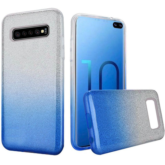 GSA Gradient Glitter Candy Case for Samsung Galaxy S10 Plus (6.4") - Blue