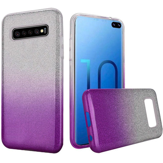 GSA Gradient Glitter Candy Case for Samsung Galaxy S10 Plus (6.4") - Purple