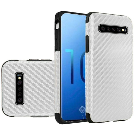 GSA Premium Carbon Fiber Case for Samsung S10 Plus (6.4") - White