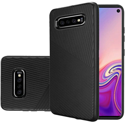 GSA Textured Embossed Lines Case for Samsung S10e (5.8") - Black