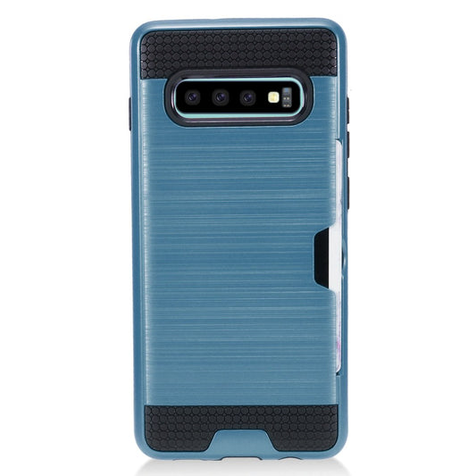GSA Brushed Case w/CC Slot for Samsung Galaxy S10 Plus (6.4") - Blue