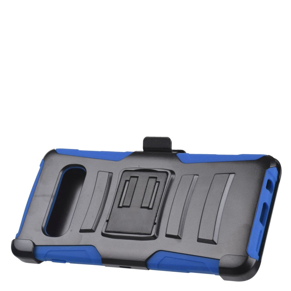 GSA Car Armor Holster Case for Samsung Galaxy S10 Plus (6.4") - Black/Blue