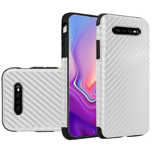GSA Carbon Fiber Hybrid Case for Samsung S10 (6.1") - White