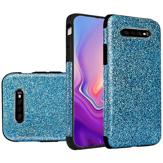 GSA Flexible Slim Glitter Candy Case for Samsung S10 (6.1") - Blue