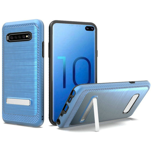 GSA Brushed Case w/Kickstand for Samsung S10 Plus (6.4") - Blue