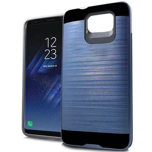 GSA Brushed Hybrid Case For Samsung Galaxy S8 - Blue/Black
