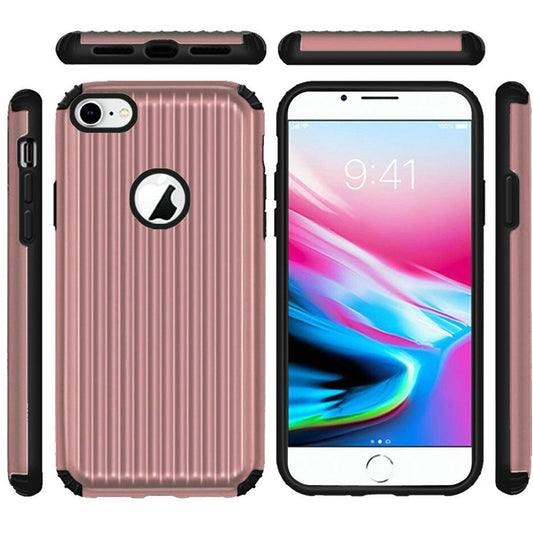 GSA Slim Tough Carry-On Hybrid Case For iPhone SE (2022), (20), 8, 7, (4.7")  Rose Gold